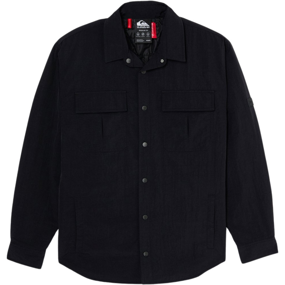 2026 Quiksilver Mens Venture Insulated Overshirt EQYJK04235 - Black